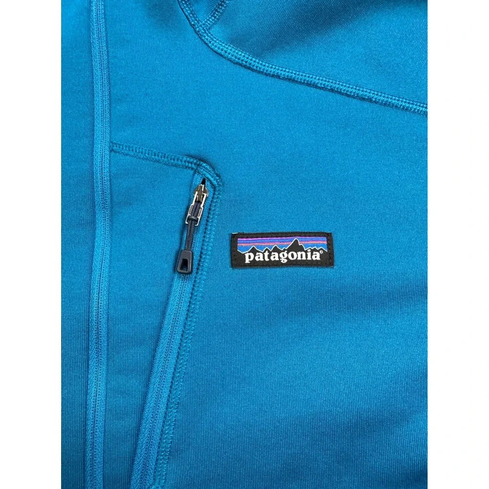 Patagonia R1 Daily Quarter-Zip Pullover Mens Large Blue Fleece Chest Pocket